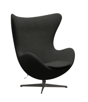 Fritz Hansen - Egg Chair, fabric Divina Melange dark grey