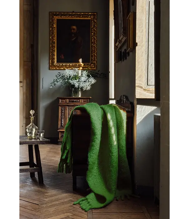 Layered  Layered - Chunky Mohair Blanket Grass Green