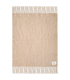 Layered - Chunky Mohair Blanket, oatmeal