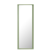 Arced mirror wood large light green