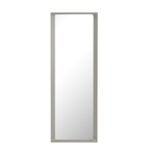 Arced spiegel hout large light grey