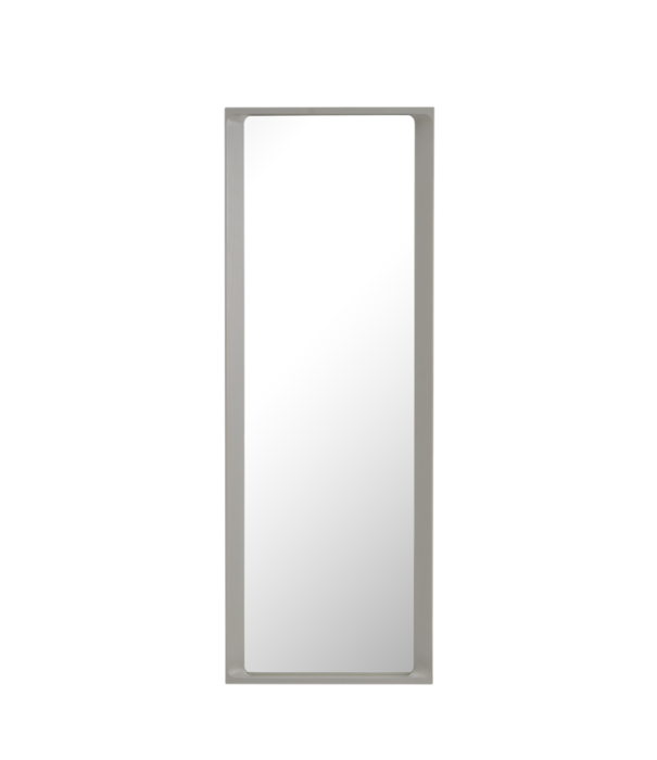 Muuto Arced mirror wood large light grey