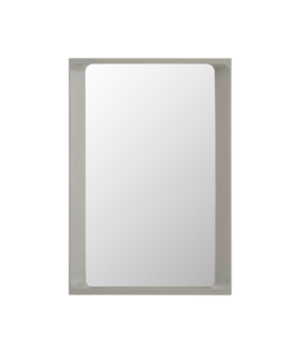 Arced Mirror Small light grey