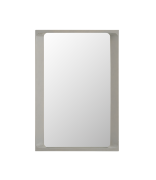 Muuto - Arced mirror small light grey