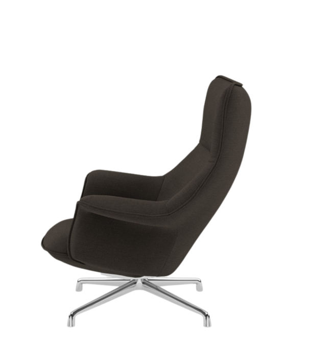 Muuto  Muuto - Doze lounge chair Ocean 50, polished swivel base