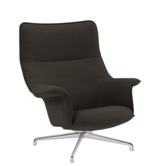 Muuto Doze Lounge Stoel Ocean 50 grijs , gepolijst swivel voet