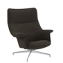 Muuto - Doze lounge stoel Ocean 50, gepolijst swivel voet