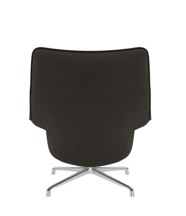 Muuto Muuto Doze Lounge Stoel Ocean 50 grijs , gepolijst swivel voet