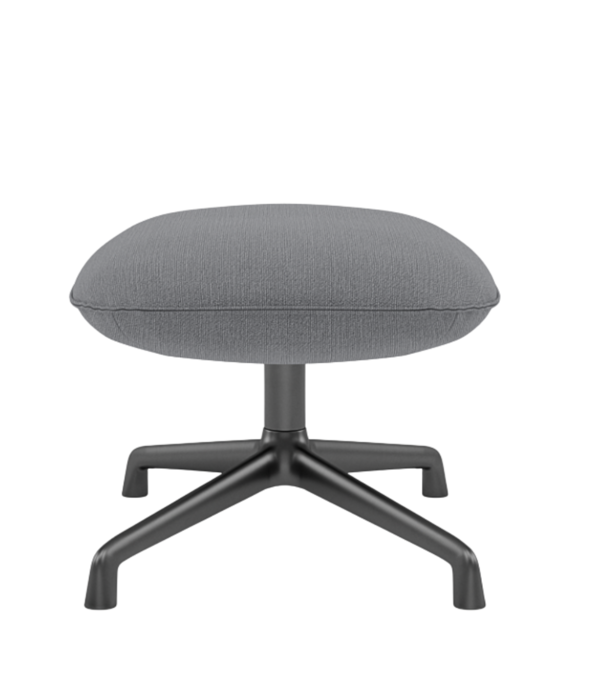 Muuto Muuto Doze Lounge Chair Ocean 80, black swivel base