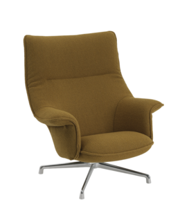 Muuto - Doze lounge chair hearth 008 polished swivel base