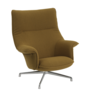 Muuto - Doze lounge chair hearth 008 gingersnap, polished swivel base