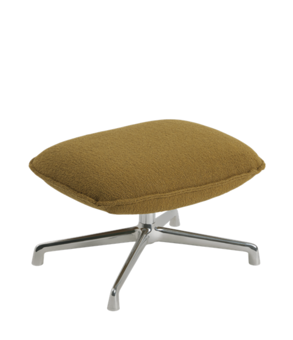 Muuto  Muuto - Doze lounge chair hearth 008 gingersnap, polished swivel base