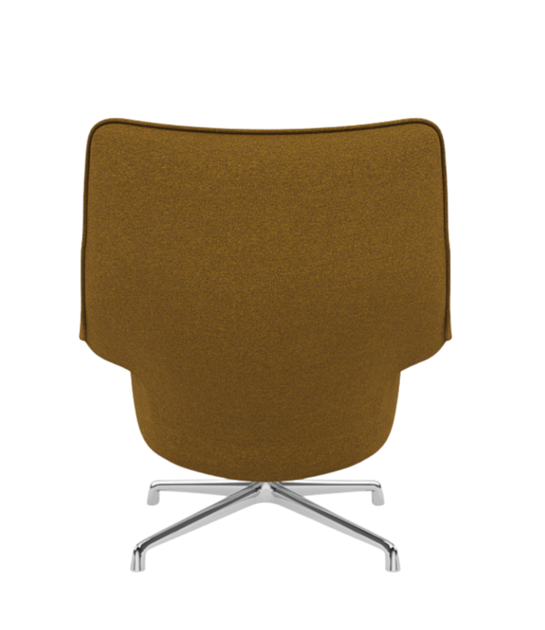 Muuto  Muuto - Doze lounge chair hearth 008 gingersnap, polished swivel base