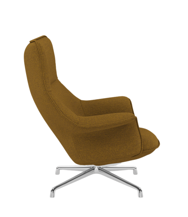 Muuto  Muuto - Doze lounge stoel hearth 008 gingersnap, gepolijst swivel voet