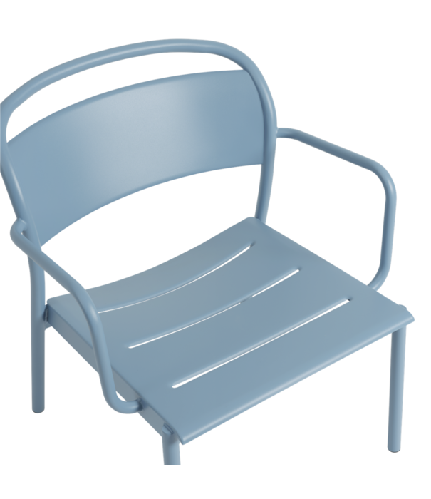 Muuto  Muuto Outdoor - Linear Steel Lounge Armchair Pale Blue