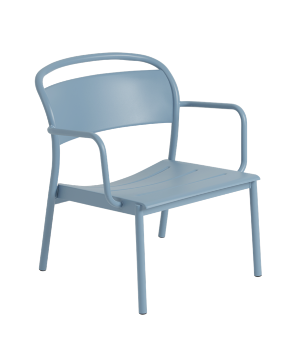 Muuto  Muuto Linear Steel Lounge Stoel Pale Blue