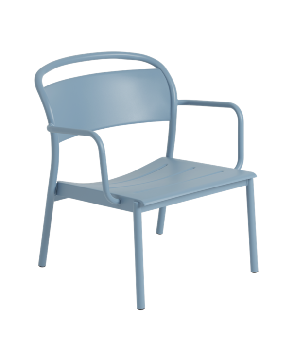 Muuto  Muuto Outdoor - Linear Steel Lounge Armchair Pale Blue