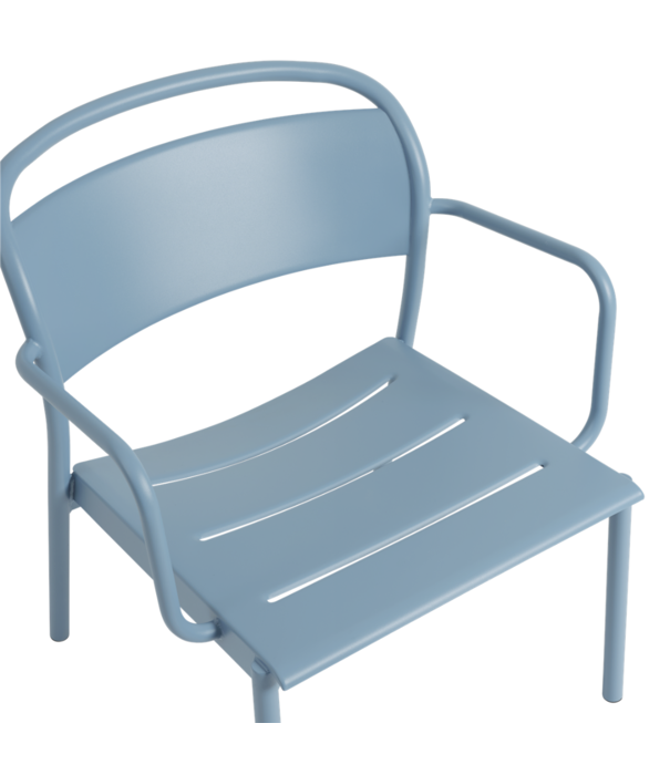 Muuto  Muuto Outdoor - Linear Steel Lounge Armchair Grey