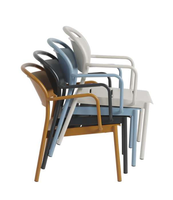 Muuto  Muuto Linear Steel Lounge Armchair Grey