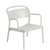Linear Steel Lounge Armchair Grey