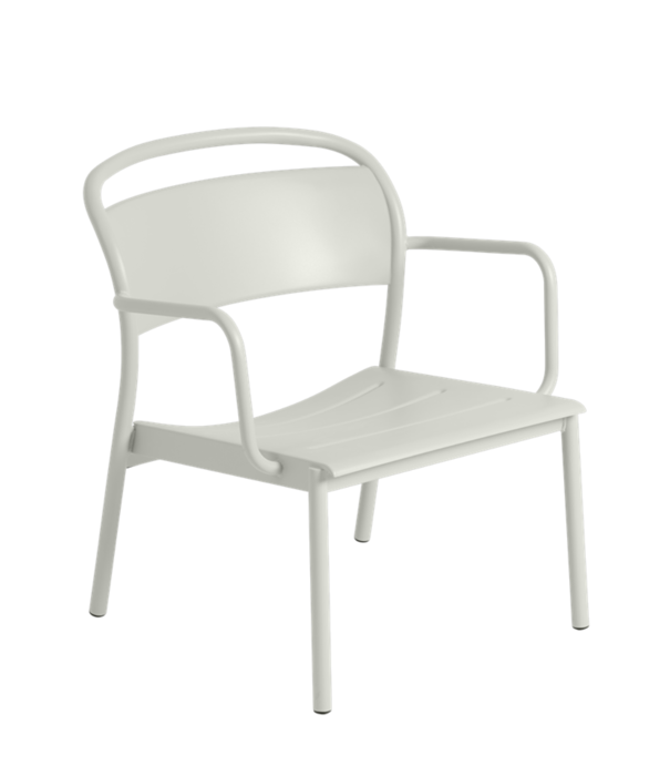 Muuto  Muuto Outdoor - Linear Steel Lounge Armchair Grey