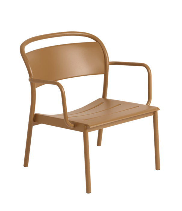 Muuto Linear Steel Lounge Stoel Burnt Orange