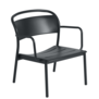 Muuto Outdoor - Linear Steel Lounge Armstoel Anthracite