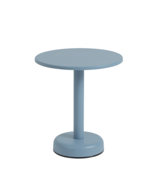 Linear Steel Bijzettafel Pale Blue Ø42