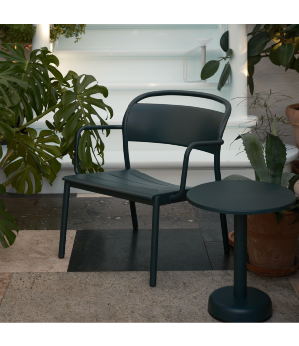 Muuto  Muuto Outdoor - Linear Steel Coffee Table Dark Green small