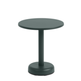 Muuto Linear Steel Coffee Table Dark Green Ø42