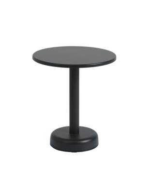 Muuto Linear Steel Side Table Black Ø42