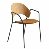 Eva Solo - Dosina Dining Chair oiled oak, cognac leather seat