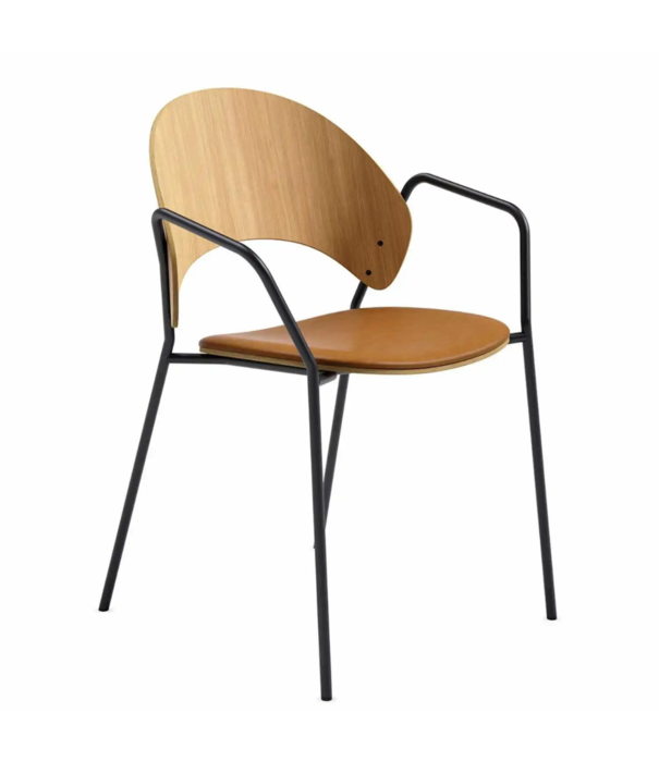 Eva Solo  - Wait to be seated Eva Solo - Dosina Dining Chair black oak, black leather seat