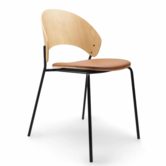 Eva Solo - Dosina Dining Chair oiled oak, cognac leather seat