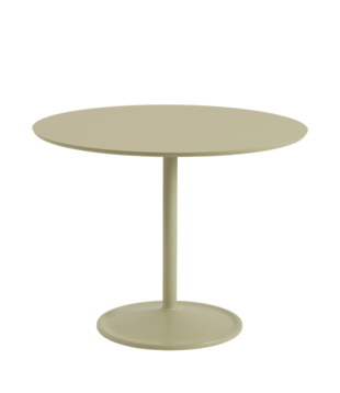 Muuto Soft Eettafel beige-groen nano laminaat Ø95