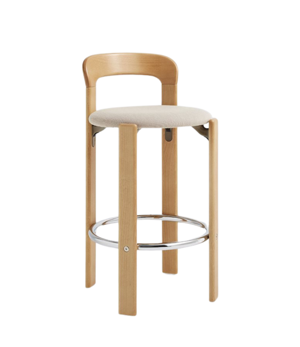Hay  Hay - Rey Bar Stool Low 4 leg, upholstered H65