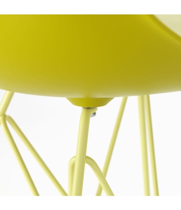 Vitra  Eames Plastic Side Chair RE DSR mustard, base citron