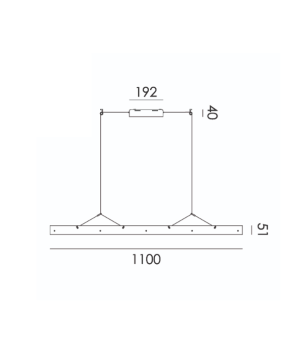 Tonone  Tonone - Bridge pendant 110 lava orange