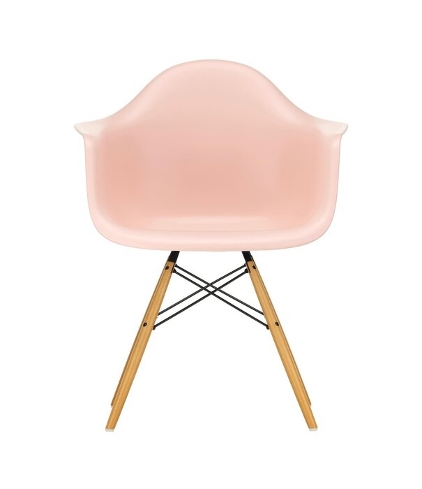 Vitra  Eames DAW Eetkamerstoel met arm, esdoorn goud onderstel