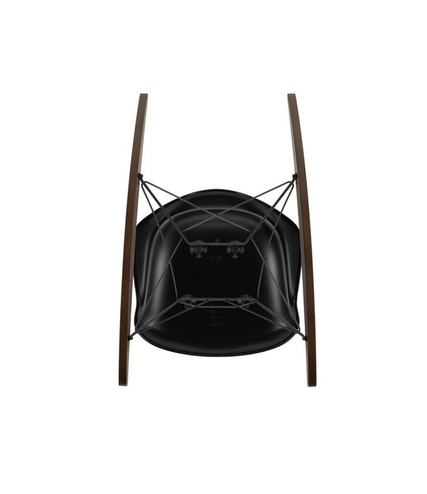 Vitra  RAR Rocking Chair, black - dark maple base