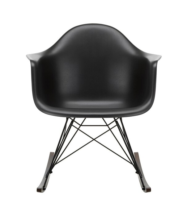 Vitra  Eames Plastic Armchair RE RAR schommelstoel donker esdoorn