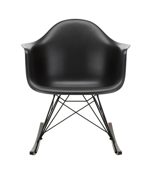 Vitra  RAR Rocking Chair, black - dark maple base