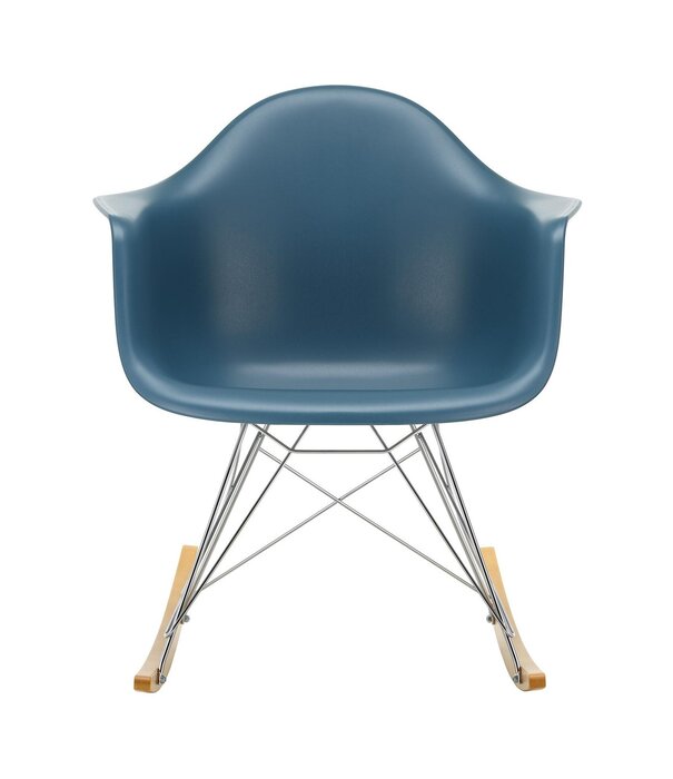 Vitra  RAR Rocking Chair, chrome - maple gold base