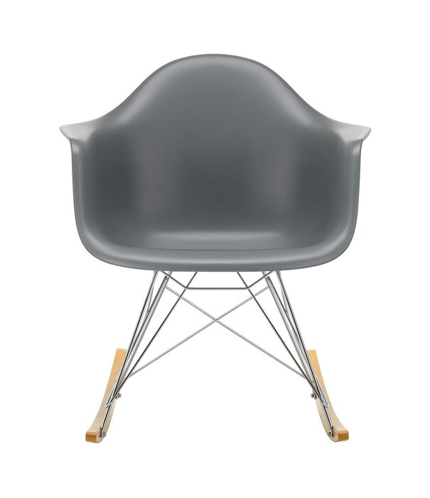 Vitra  RAR Rocking Chair, chrome - maple gold base