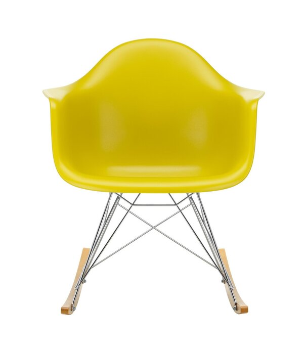 Vitra  RAR Rocking Chair, chrome - maple gold base