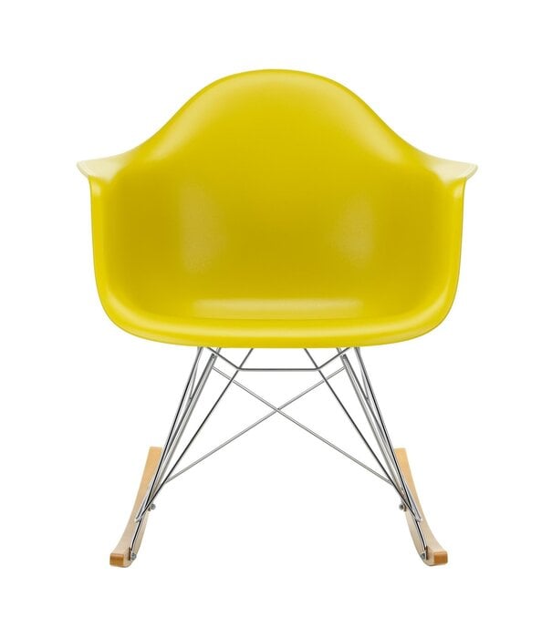Vitra  Vitra Eames RAR Schommelstoel, chroom - esdoorn goud onderstel