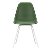 Vitra Eames DSX Plastic Stoel, wit tube onderstel