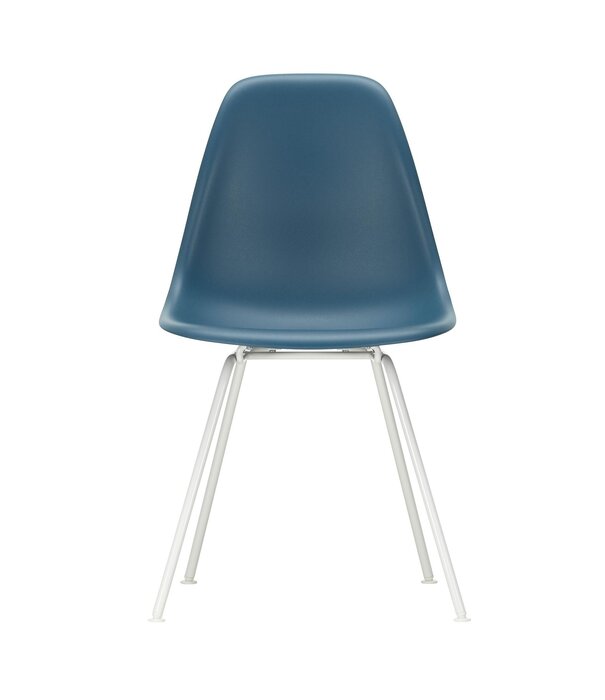 Vitra  Eames DSX Plastic Stoel, wit tube onderstel
