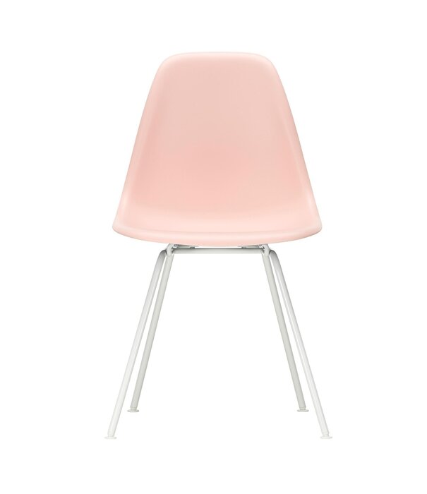Vitra  Eames DSX Plastic Side Chair, white tube base