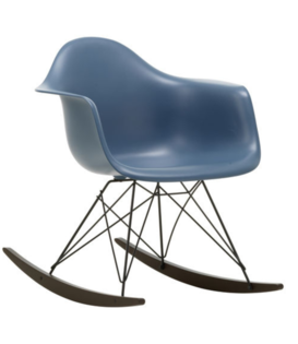Vitra - Eames Plastic Armchair RE RAR schommelstoel donker esdoorn
